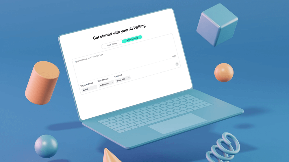 Rewrite and improve your text content easily using Smallppt AI Rewriter